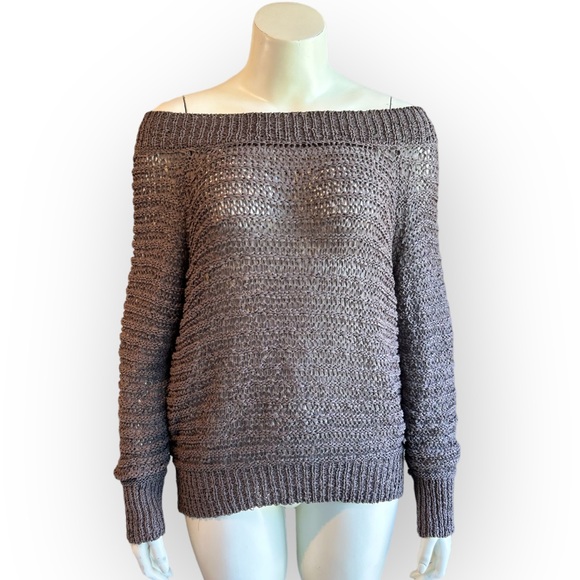Ribbon Knit Esprit Slouchy Sweater - Picture 4 of 13